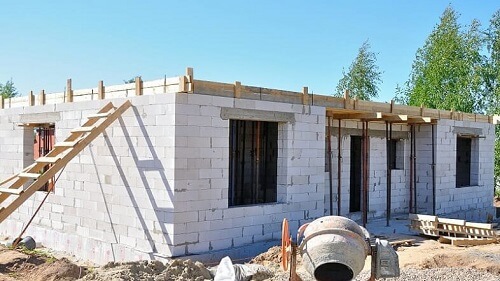 Кладка стен из газосиликатных блоков в Жодино