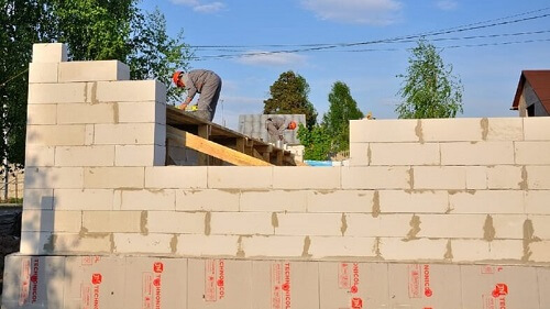 Укладка газосиликатных блоков в Жодино