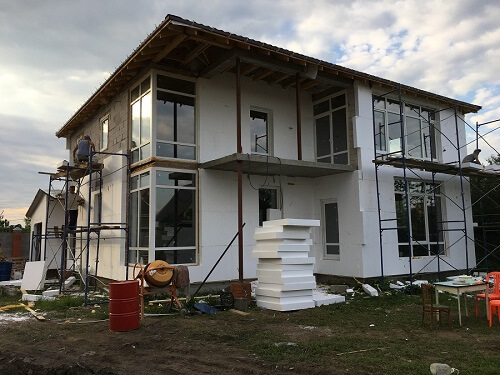 Утепление пенопластом наружных стен в Жодино