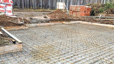 Заливка фундамента под дом в Жодино